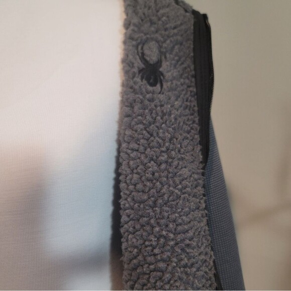 Spyder Gray Full Zip  Knit Jacket Size Small Petite - Picture 11 of 13